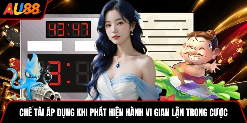 Chế tài áp dụng khi phát hiện hành vi gian lận trong cược